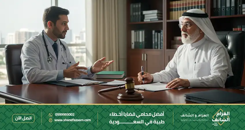 أفضل محامي قضايا أخطاء طبية في السعودية 2025 العزام والشانف
