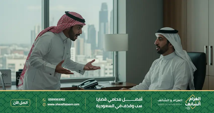 محامي قضايا سب وقذف في السعودية