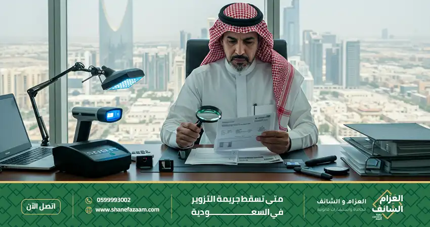 متى تسقط جريمة التزوير في السعودية