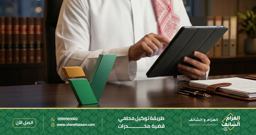 طريقة توكيل محامي قضية مخدرات دليل استخدام منصة ناجز خطوة بخطوة