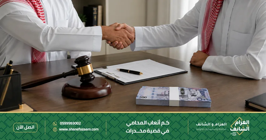 كم أتعاب المحامي في قضية مخدرات