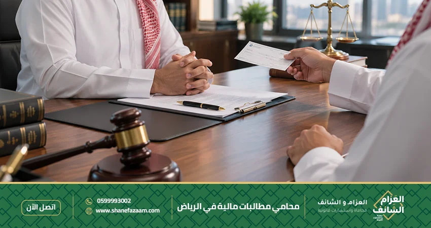 محامي مطالبات مالية في الرياض